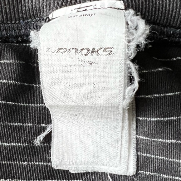 Brooks Seamless Ombre Cropped Leggings Black Grey Women’s Size M - Picture 9 of 10